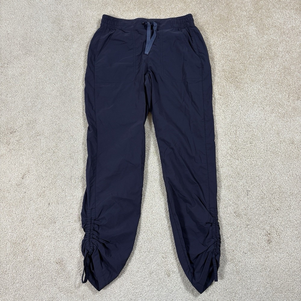 Orvis Jogger Pants Womens Small Black Elastic Waist Drawstring Pockets